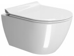 GSI - PURA závesná WC misa, Swirlflush, 36x50cm, biela ExtraGlaze 881611