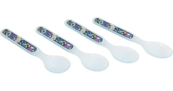 STOR Sada lyžičiek Stitch / Detské lyžičky / 4 ks / Bez BPA (11196)