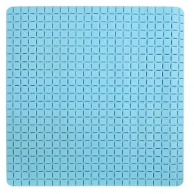 MSV Protišmyková podložka do sprchy QUADRO Premium nebesky modrá / SBS kaučuk / 54 x 54 cm