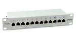 Equip 326523 šedá / Patch panel / 10" / 12x RJ45 / Cat6a tienený / 1U (326523)