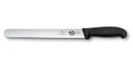 VICTORINOX Fibrox čierna / Plátkovací nôž / 25 cm / hladká čepeľ / nerezová oceľ (5.4203.25)