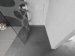 MEXEN/S - Kioto L Sprchová zástena WALK-IN 100 x 200, biely vzor, biela 800-100-103-20-97