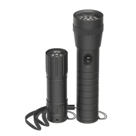 HAMA FL-DUO čierna / LED svietidlo / sada 2 ks / hliník / batéria AAA