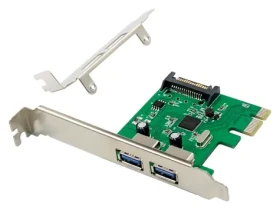 Conceptronic PCIe karta USB 3.2 Gen1 / Radič / 1x PCIe 2.0 / 2x USB-A 3.0 / 5 Gbit/s / UASP (EMRICK06G)