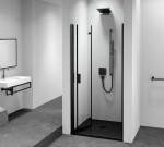 POLYSAN - ZOOM BLACK sprchové dvere do niky 700 lavé, číre sklo ZL4715BL-01