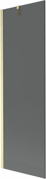 MEXEN/S - Next vaňová zástena FIX 60 x 150, grafit, zlatá kartáčovaná 895-060-000-00-40-55