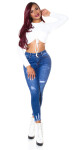 Sexy used look Push-up Highwaist Jeans denimblue 38