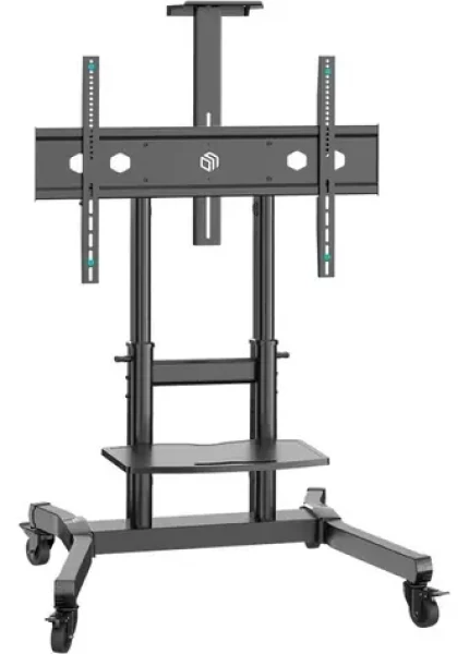 ONKRON TS1891-B čierna / Mobilný TV stojan / VESA 200x200-800x600 / 50-90" / do 100 kg / výškovo nastaviteľný (TS1891-B)