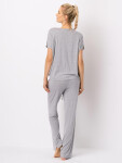 Kľúč LNS 546 A25 Viskózové pyžamo S-XL bílo-šedá XL