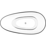 MEXEN - Glass clear voľne stojaca vaňa transparentná 170 x 85, korok chróm 58061708508