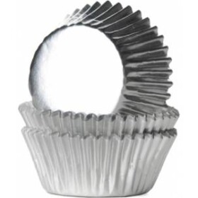 Mini košíčky na muffiny LESKLÉ strieborné 36 ks - House of Marie - House of Marie