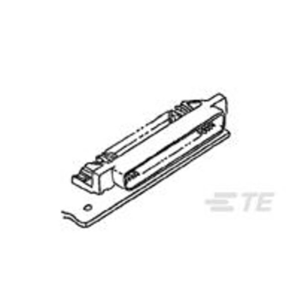 TE Connectivity TE AMP AMPLIMITE .050 Series Vertical PWB 5174217-1 1 ks Tray; 5174217-1