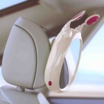 BENBAT Zrkadlo do auta aktívne s melódiami Oly Beige 0m+