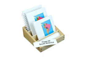 Moyo Montessori Moyo Montessori Vlajky Južnej Ameriky - trojzložkové karty