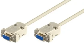 MicroConnect sériový kábel RS-232, D-SUB 9-pin (F) - D-SUB 9-pin (F) 3M biela (SCSENN3N)