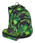 Školský set Bagmaster LINCOLN 25 A Set Green/black