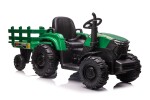 Mamido Mamido Detský elektrický traktor s vlečkou Forest 24V 2x200W zelený
