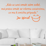 Veselá Stena Samolepka Slogan Jana Wericha Farba: fialová, Veľkosť: 100 x 42 cm