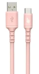 TB Touch USB-A - USB-C ružová / dátový kábel / 1 m / silikónový (AKTBXKUCMISI10P)