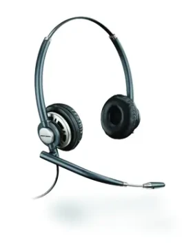 Plantronics EncorePro HW720 / náhlavná súprava na obe uši so sponou / čierna (78714-102)