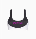 Vrchný diel plaviek KW0KW00898-BEH čiernobiela - Calvin Klein S černá-bílá