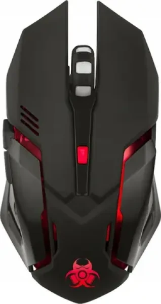 Tracer GAMEZONE ROCKY RF NANO čierna / Herná optická myš / 3200 DPI / RGB podsvietenie / 6 hr. + koliesko / RF 2.4GHz (TRAMYS47430)