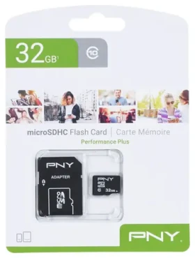 PNY Performance PLUS microSDHC 32 GB / Pamäťová karta / Class 10 (P-SDU32G10PPL-GE)