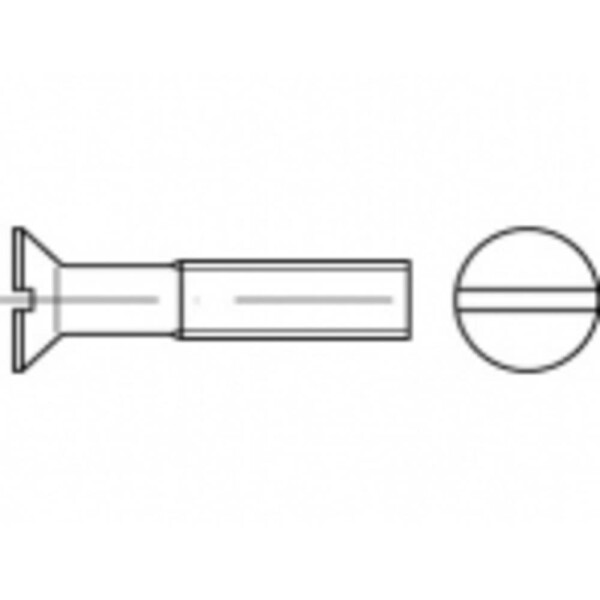 TOOLCRAFT TO-5391915 zápustné skrutky M6 10 mm drážka 1000 ks; TO-5391915