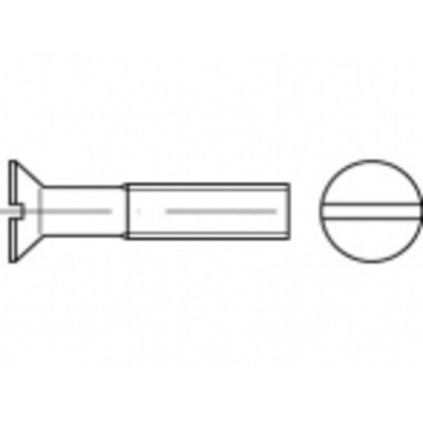 TOOLCRAFT TO-5392392 zápustné skrutky M12 80 mm drážka ocel glavanizované zinkom 50 ks; TO-5392392