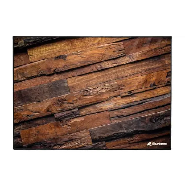 Sharkoon SKILLER SFM12 Wood hnedá / podložka pod stoličku / 140x100cm (4044951040025)