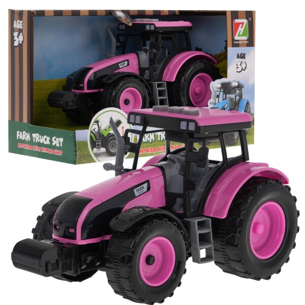Mamido Mamido Interaktívny traktor so svetlami a zvukmi ružový MT1546