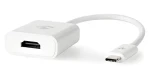 Nedis adaptér USB-C - HDMI biela / Adaptér / USB 3.2 Gen 1 / 4K 30Hz / 0,2 m (CCGB64651WT02)