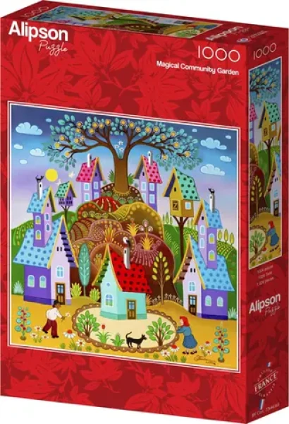 ALIPSON Štvorcové puzzle Magická záhrada