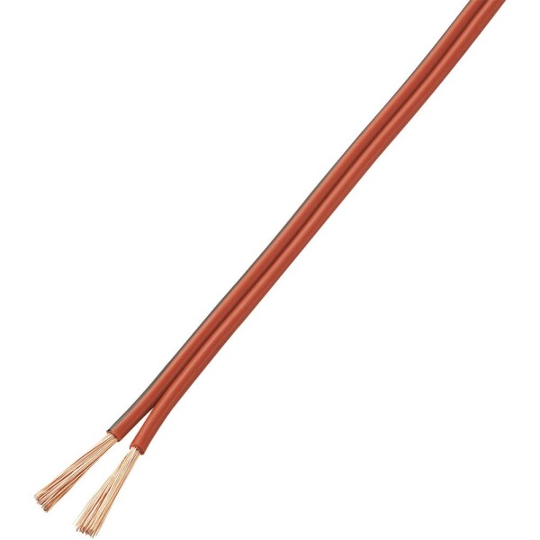 TRU COMPONENTS 1572357 opletenie / lanko LiY-Z 2 x 2 mm² červená, čierna 10 m; 1572357