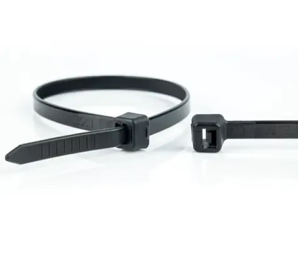 WKK sťahovacia páska 300x3,6 mm čierna / Sťahovacia páska / plast / uvoľniteľná / UV stabilná / 100 ks (110194071)