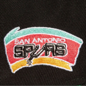 Mitchell & Ness NBA San Antonio Spurs Triple Play Snapback Cap HS8578-SASBLCK OSFM