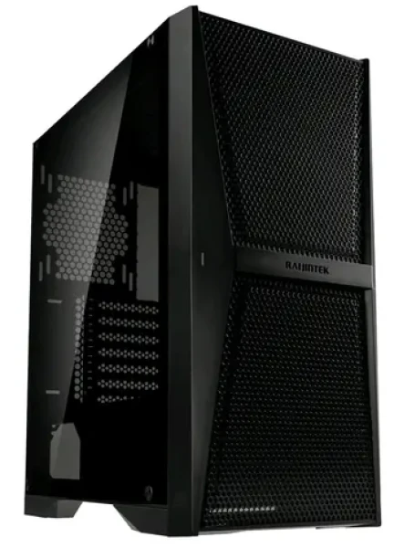 RAIJINTEK Silenos MS čierna / ATX / 2x USB 3.0 + 1x USB-C / bez zdroja / priehľadná bočnica (0R20B00204)