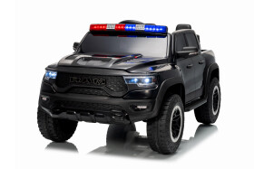 Mamido Mamido Elektrické autíčko Dodge Ram čierne s majákmi 4x4 | 12V10Ah