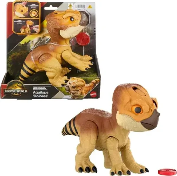 Mattel Figúrka Jurassic WORLD Interaktívny dinosaurus Aquilops JGC01