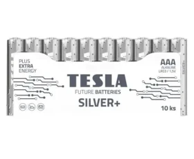 Teslá SILVER+ alkalická mikrotužková batéria AAA (LR03) 10 ks / fólia (1099137215)