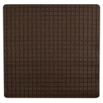 MSV Protišmyková podložka do sprchy QUADRO Premium hnedá / SBS kaučuk / 54 x 54 cm