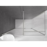 MEXEN/S - Velár sprchovací kút, posuvné dvere 150 x 80, transparent, nikel kefovaná 871-150-080-01-97