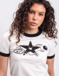 Carhartt WIP W' S/S Outlaw Star Ringer T-Shirt Wax/Black heavy stone wash XS