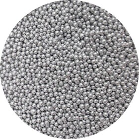Cukrové šupinky metalické strieborné 3-4 mm 80 g - I LOVE CAKES - I LOVE CAKES