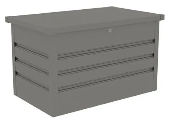 G21 Denver metalická šedá / Záhradný box / Plechový / Objem 280 l (ZB-G21-280MG)