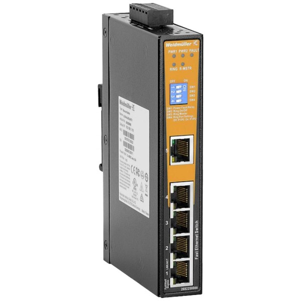 Weidmüller priemyselný ethernetový switch 10 / 100 MBit/s; 2682250000