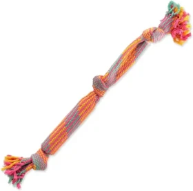 Dog Fantasy Hračka - prethovadlo farebné so zvukom vzor 1. 3 knôty 53cm (124-13076)