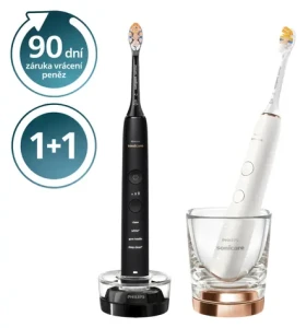 Philips Sonicare DiamondClean 9000 HX9914/69 čierna / Elektrická zubná kefka / 62 000 pohybov/min / Bluetooth 4.0 (HX9914/69)