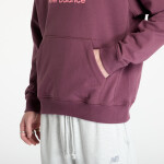 Mikina New Balance Athletics French Terry Logo Hoodie Violet XXL