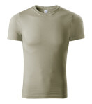 Tričko s farbou unisex svetlá khaki L